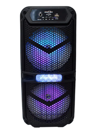 Boxa portabila GTS-1620 de 6.5″x 2 cu lumina LED